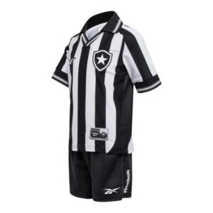 Kit Infantil Botafogo I 25/26 - Reebok - Preto e branco