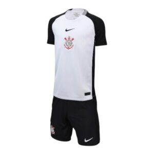 Kit Infantil Corinthians I 25/26 - Nike - Preto e branco