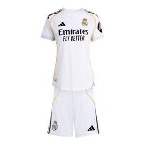 Kit Infantil Real Madrid I 25/26 - Adidas - Branco