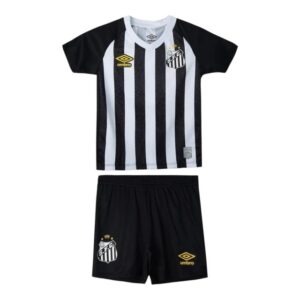 Kit Infantil Santos II 25/26 - Umbro - Branco e preto